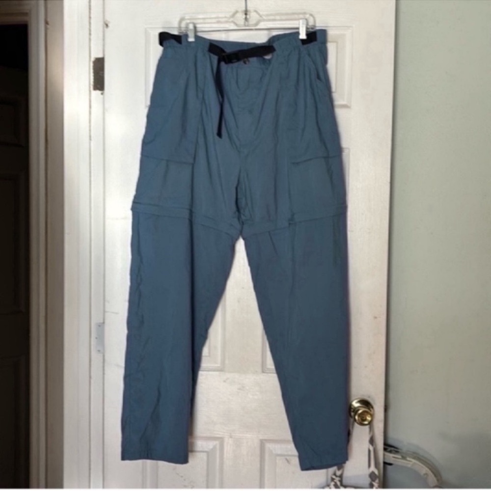 L.L. Bean Blue Cargo Pants with Drawstring Waist